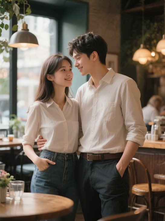 Trending AI kissing viral video thumbnail